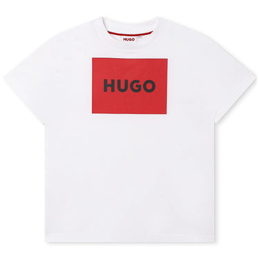Playera HUGO blanca para niños y adolescentes